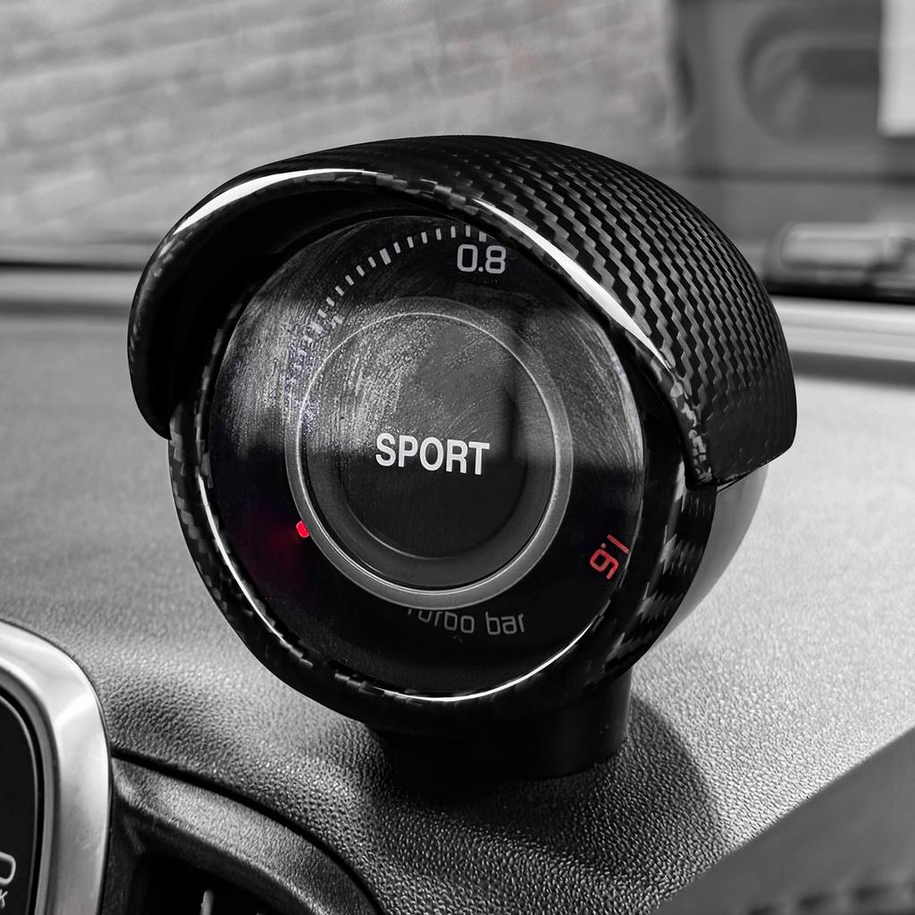 AIRSPEED Real Hard Carbon Fiber Interior Accessories for Abarth 595 595C Abarth 695 Custom Turbo Trim Cover with Boost and Includes Drive 2012-2023 /