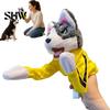 Durable Chew Toys for Dogs Boxing Animal Hand Puppet, Plush Shark Dinosaur Dog Toy Pets, Interactive Soft Cotton Filled Pet Play Training Prop,