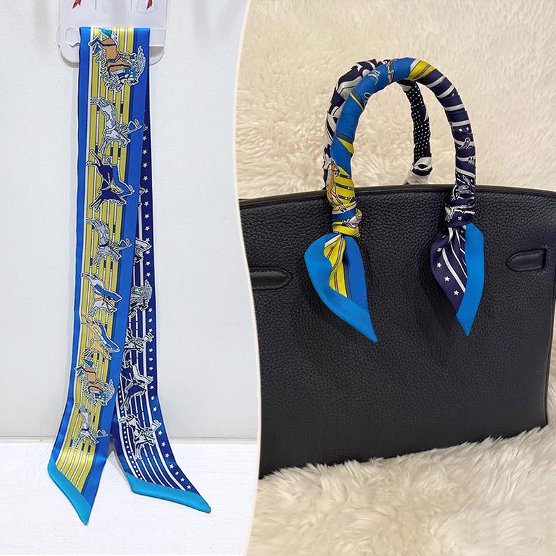 2024 Trendy Silk-Style Scarf Handle Wrap for Bags