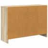 Sideboard with Drawers Sonoma Oak 88.5 X 27.5 X 63.5 Cm
