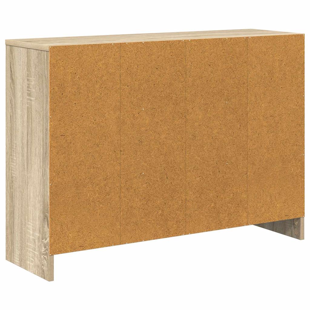 Sideboard with Drawers Sonoma Oak 88.5 X 27.5 X 63.5 Cm