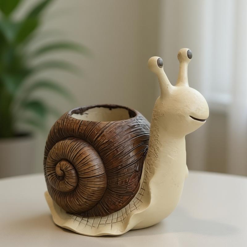 Cartoon Succulents Pots Snail Shape Succulents Planter Container Animal Planter Plant Pots Snail Flower Pot for Home Dec