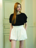 MUSE BY ROSE Renelle Balloon Shorts (White)