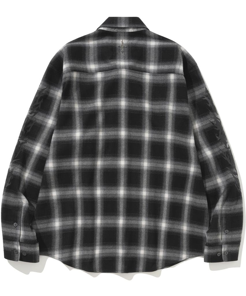 NOT4NERD N4Nd Offshoot Flannel Shirt - Black