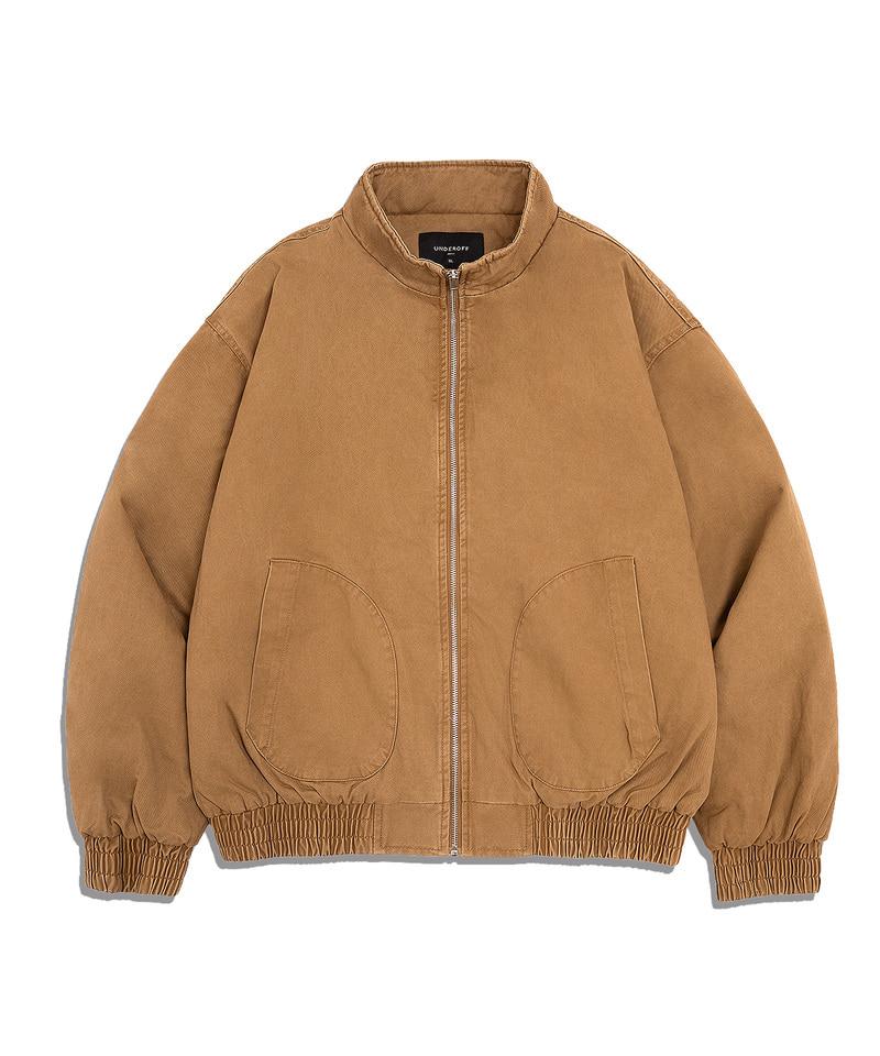 Underoff Washed Cotton Padded Zip-Up Blouson Camel