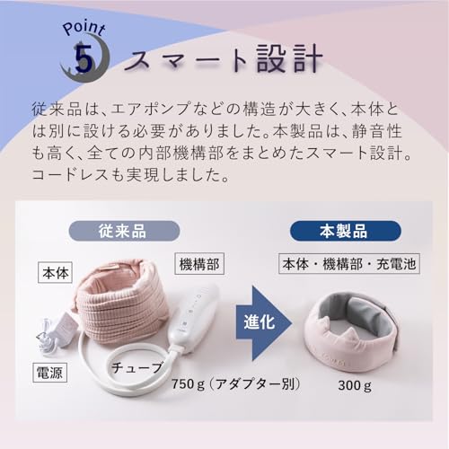 ATEX Madro Moon Dry Head Spa for Scalp Care, Head, Temples, and Back of the Head, Quiet, Cordless, Pink, AX-HX345pk, Christmas Gift