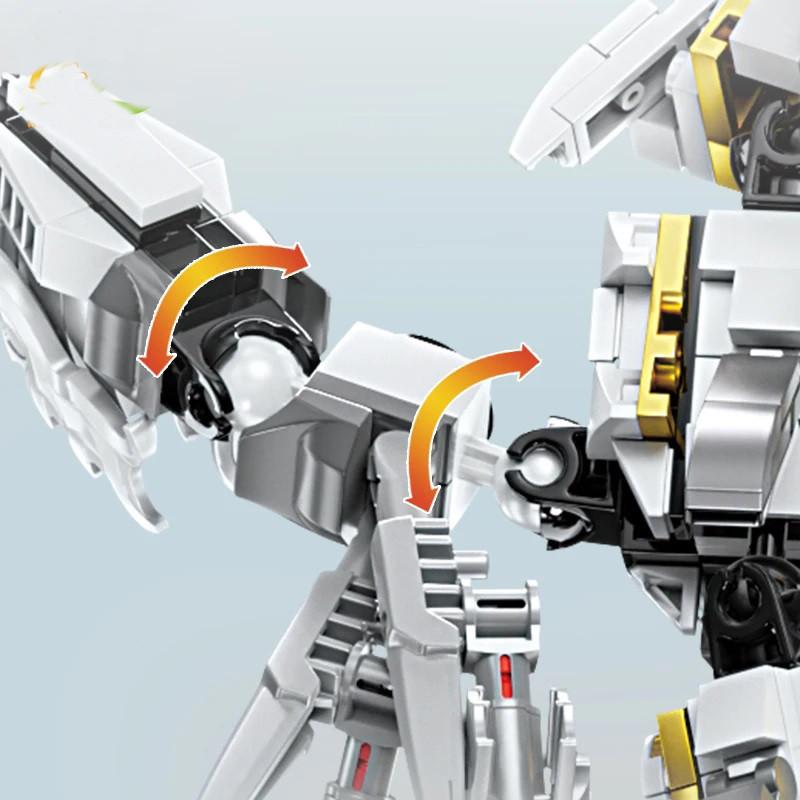 1485PCS White Dragon Model Building Blocks Movie Series City Bricks Educational Construction Toys For Children Friends