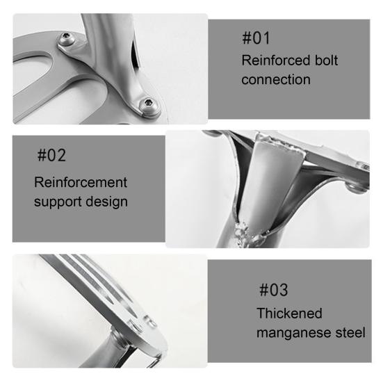 Gardening Weeder Puller Four-Teeth Rake Heavy Duty Steel Outdoor Garden Lawn Farm