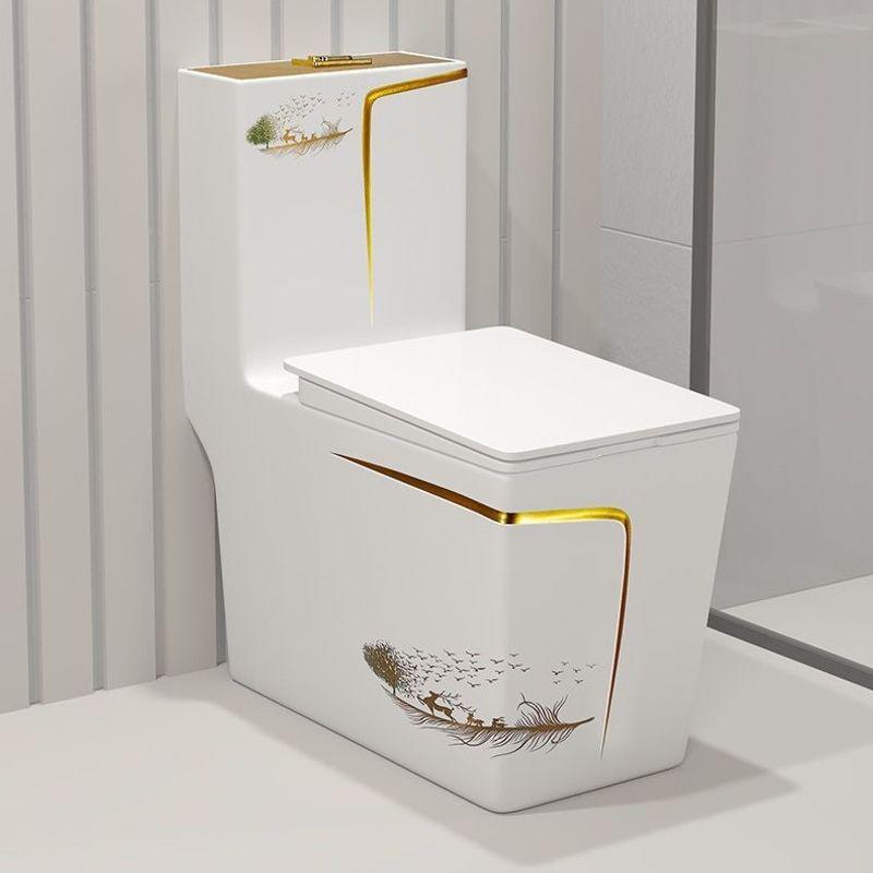 Colorful Anti-odor Water-Saving Ceramic Toilet for Small Bathrooms