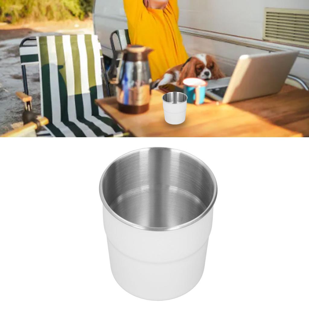 Insulated Cup 320ml Stainless Steel Double Wall Small Coffee Mug Metal Drinking Cup for Home Camping