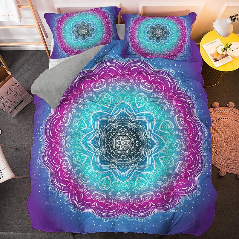 3D Mandala Bedding Sets Indian Duvet Cover Set Comforter Covers Soft Fabric Twin Full  King Queen Size
