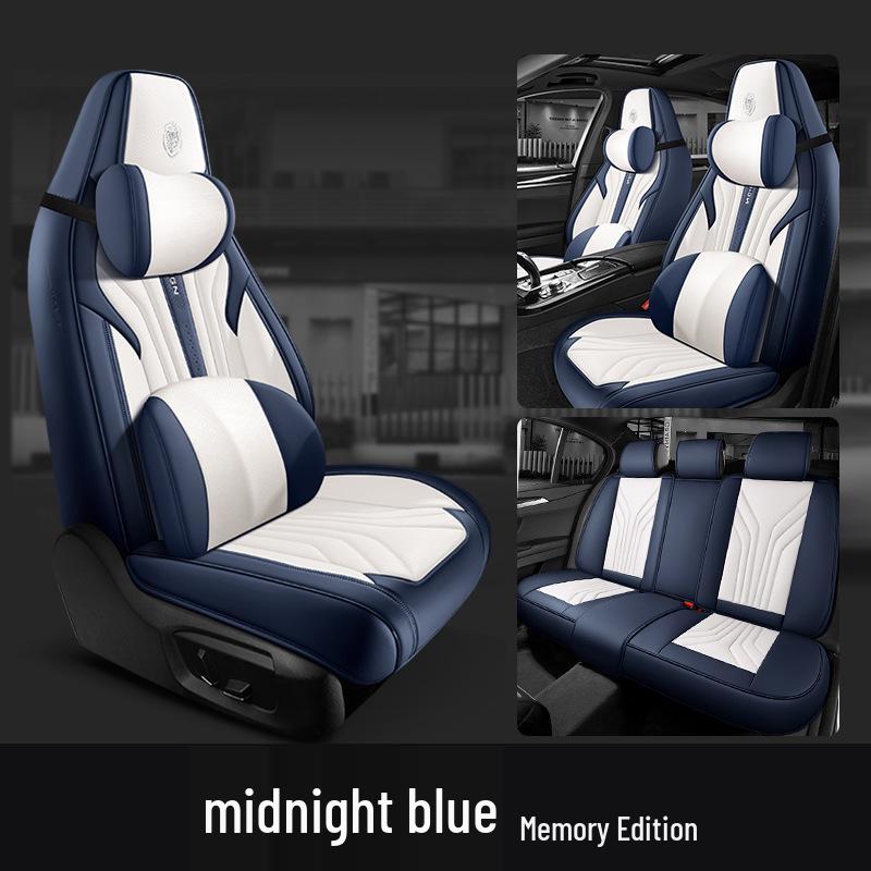 Leather Headrest Car Seat Cushion for BYD Dolphin, Song, Qin Plus DMi Pro EV - Universal Fit