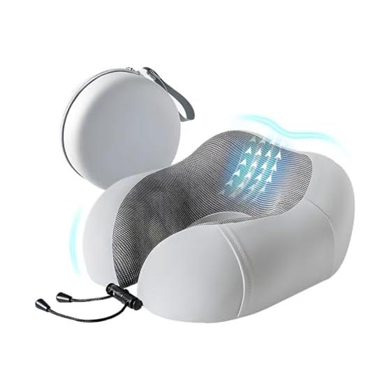 Neck Pillow Airplane Portable Pillow Comfort Goods Lightweight Memory Foam High Density Memory Foam Ergonomic Breathable Material Travel Car Night
