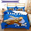 Juego de Ropa de Cama de 3 Piezas Las Aventuras de Tintín Cierre de Funda Nórdica Incluye 1 Funda Nórdica y 2 Fundas de Almohada, Suave y Cómodo para Todas las Estaciones.