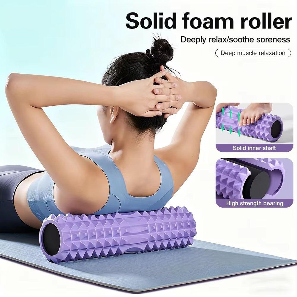 EVA Foam Yoga Foam Roller Trigger Point Fitness Yoga Column Fitness Back Roll  Exercise