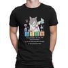 Periodiek Systeem van Elementen Grappig Anorganische Chemie Kat T-shirt Heren Mannenkleding Polyester T-shirt Voor Mannen