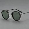 High Quality Oval Retro Sunglasses with Metal Frame for Men and Women, Driving, Fishing, and Sunshade Glasses