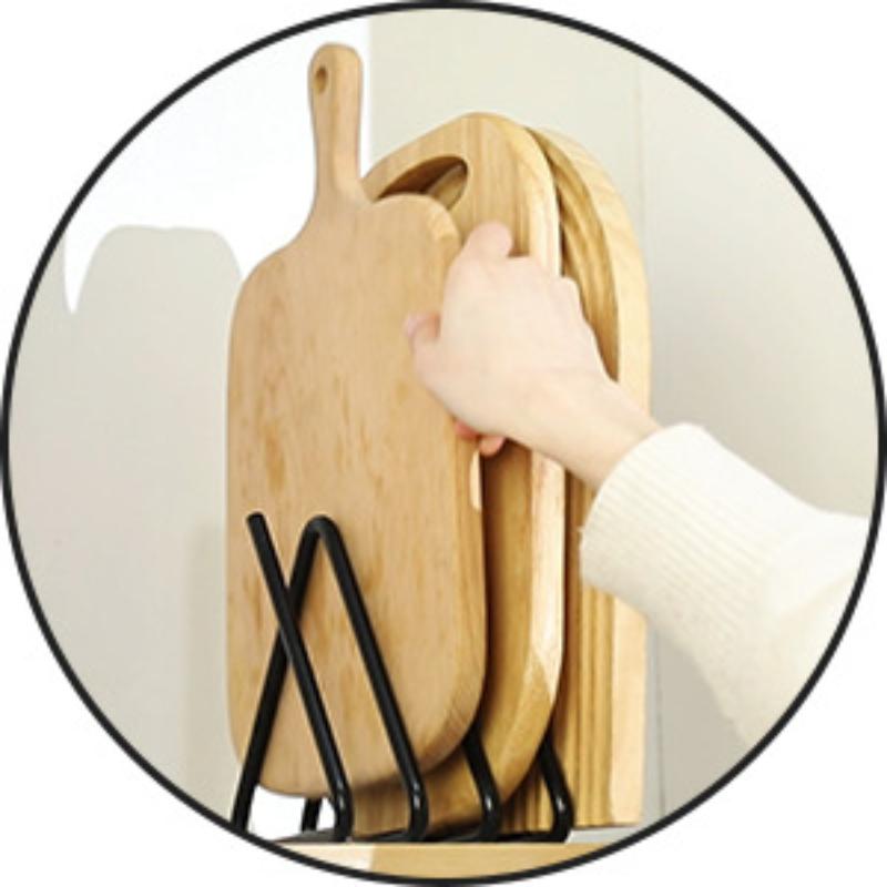 Demir Kesme Tahtası Standı Mutfak Saklama Rafı Kesme Tahtaları İçin Mutfak Saklama Düzenleyici Kesme Tahtaları İçin Stand Kolay