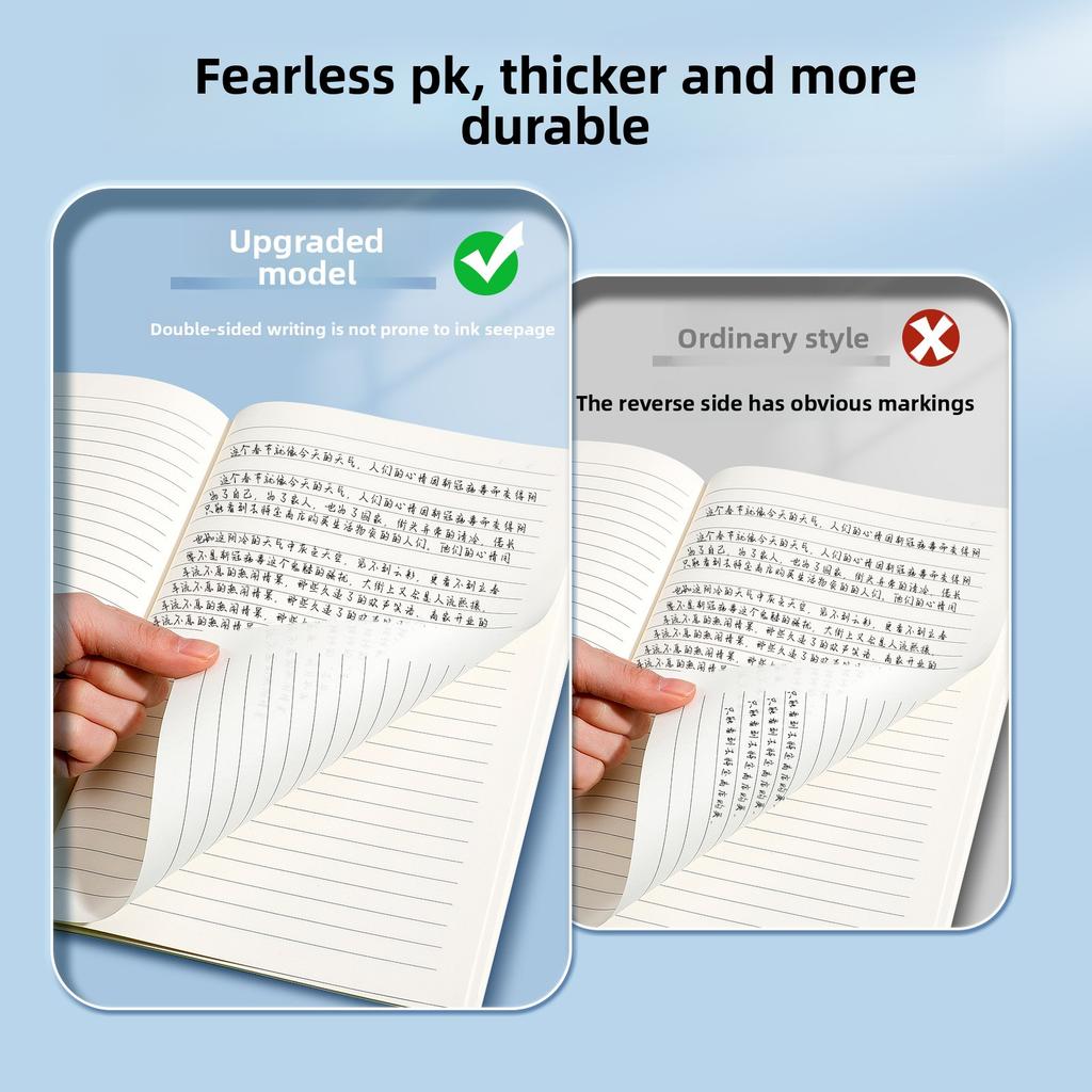 Cute Cartoon B5 Notebook Student Thickened Notepad Sewing Soft Surface Copy Car Line Book Horizontal Line Office A5 Book