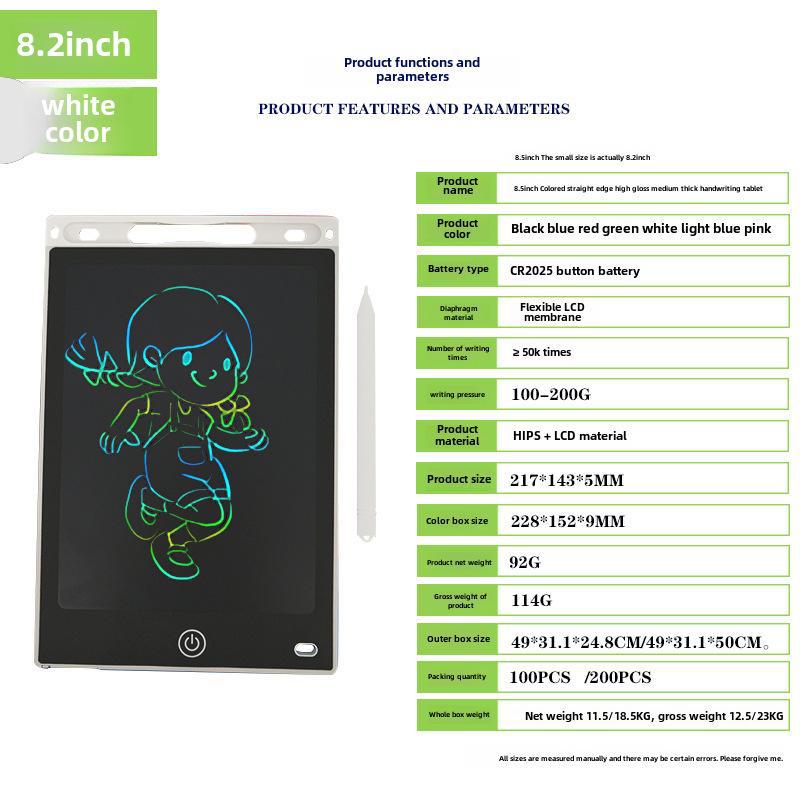 "Children's Eye Protection LCD Drawing Board with One-Click Erase"