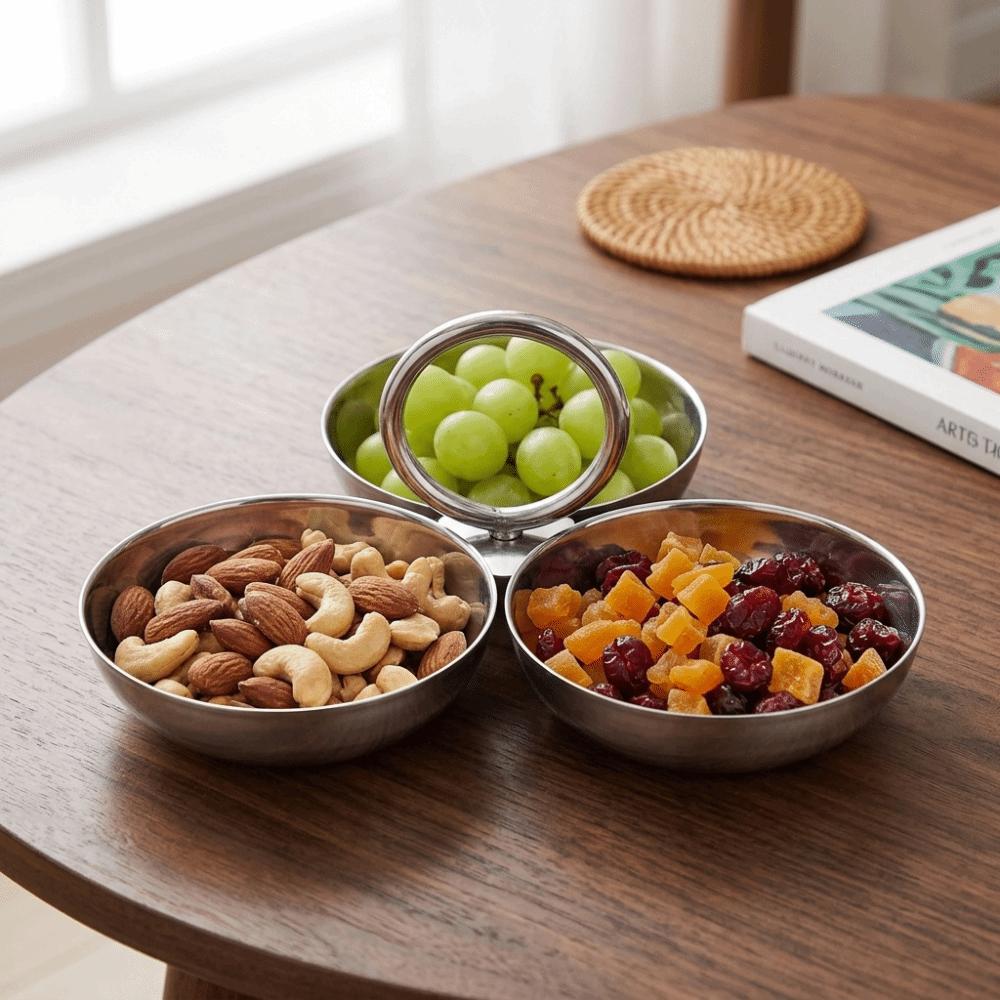 Thickened Dessert Bowl 304 Steel Fruit Bowl Easy To Clean Pudding Bowl  Party