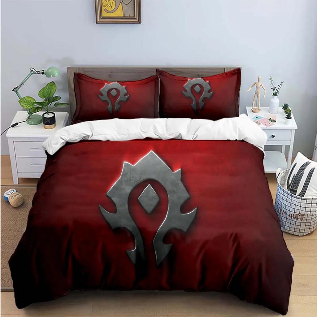 Hot Fashion 3D Game W-Warcraft Print Bedding Sets Bed Supplies Set Duvet Cover Bed Comforter Set Bedding Set Luxury Gift