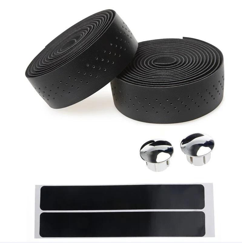 Cykelstyre Flerfärgade Kamouflageremmar Cykel Perforerade Läderstyre Remmar Döda Flugan Landsvägscykel PU Styretejp