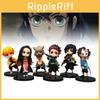 Anime Pvc Figurine Collection Set Of 6 Featuring Demon Slayer Tanjiro Nezuko And Zenitsu
