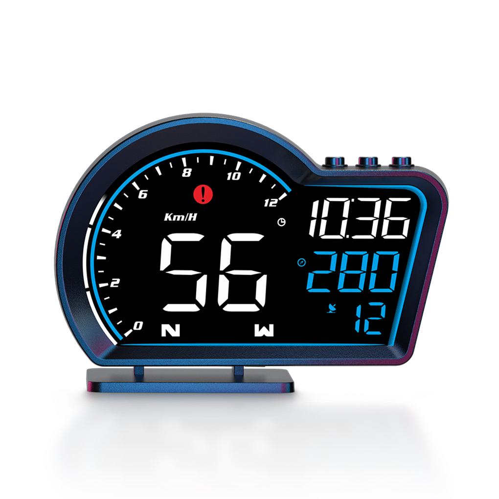 Multifunction Car Speedometer HUD - High Definition LED Display Zero Power Consumption Multifunction Display Digital