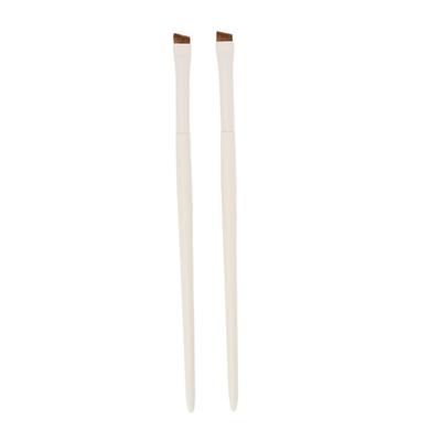 2 Stück Abgeschrägter Eyeliner Pinsel Professionelles Make-up Weiche Haare Ultradünner Schräger Eyeliner Pinsel Kosmetikwerkzeug