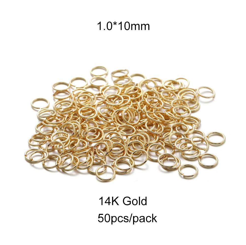 50-200pcs/lot 4 5 6 8 10 mm Stainless Steel Jump Rings Split Rings Connectors For DIY Jewelry Making Supplies Accessories