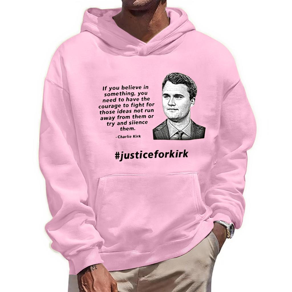 Men's Fashionable Casual Long-sleeved Printed Hooded Sweater Top