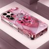 Pink crystal beetle Madam pink  Glass  PhoneCase for Samsung Galaxy S26 S25 S24 S23 S22 S21 FE Ultra Plus Dropresistant Female