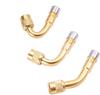 YFFSFDC Motorcycle Air Valve 45°+ 90°+ 135° Extension L Shape Air Valve for Motorcycle Air Valve (3 Pack) (Gold)
