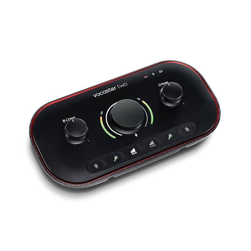 

Focusrite Vocaster Два аудиоинтерфейса, подкаст, фокус-подсветка