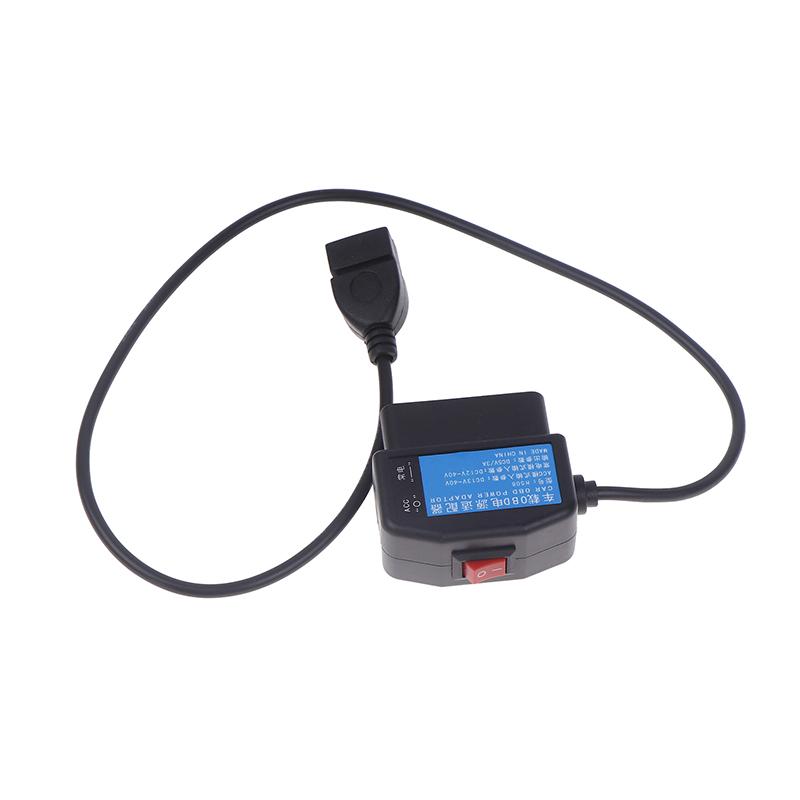 Monitorizare parcare 24 de ore 5V 3A Cablu de încărcare a mașinii Usb Kit de cablu OBD cu fir comutator pentru camera video Dash Cam Dvr pentru vehicule