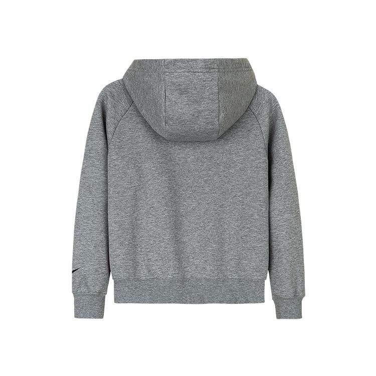 Nike Mikina Ležérní Móda Jednobarevná Všestranná Dětská mikina Rockově šedá N32442174GS-001