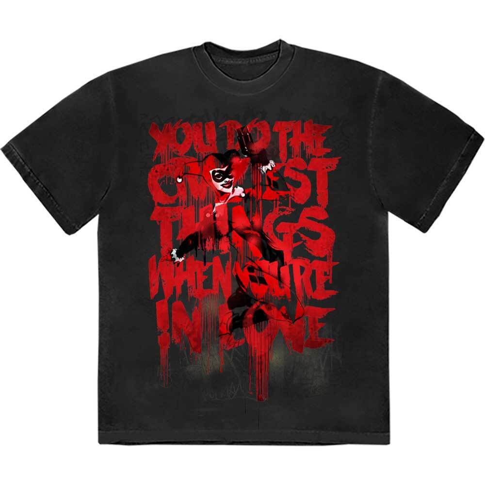 DC Comics Harley Craziest Things T-Shirt Black New Unisex T-Shirt XL