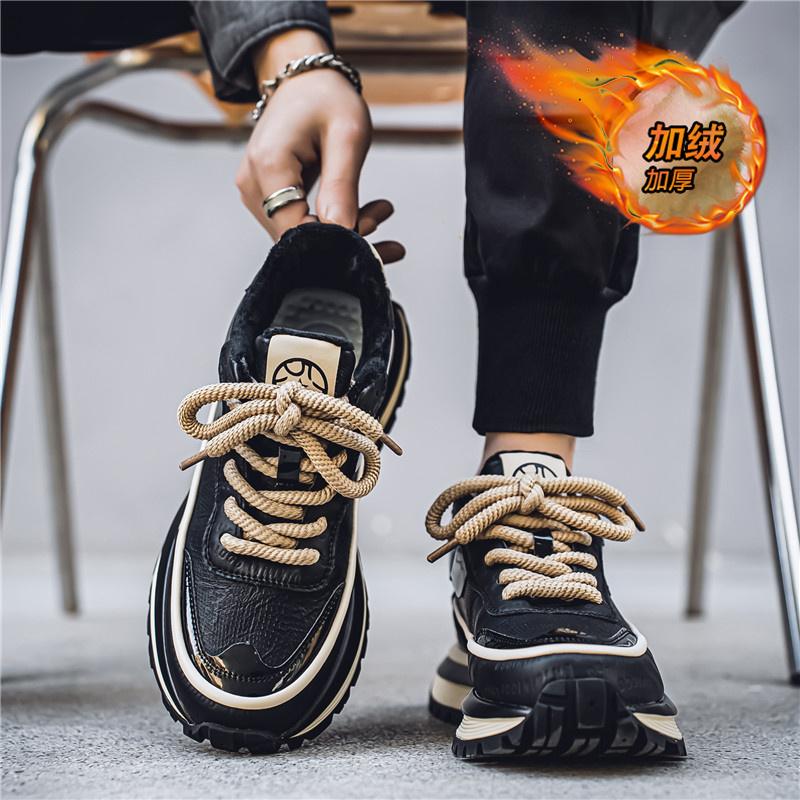 

Winter new feeling Forrest Gump sports running casual height increase dad shoes velvet cotton shoes 39