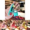 Cute Among Us Keychains Colorful Pvc Cartoon Key Rings Adorable Space Imposter Charms