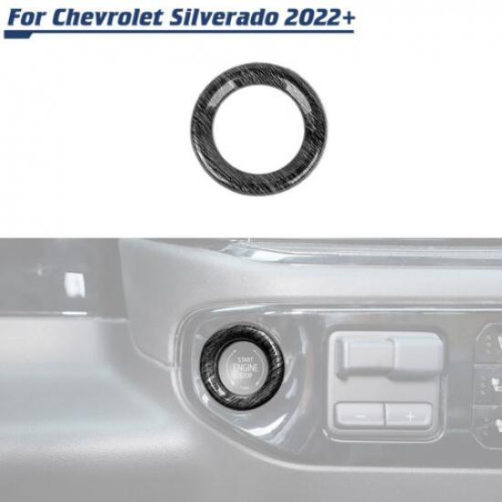 Motor Start Stopp Knopf Rahmen Dekor Blende Zierleiste Abdeckung Für Chevy Silverado +