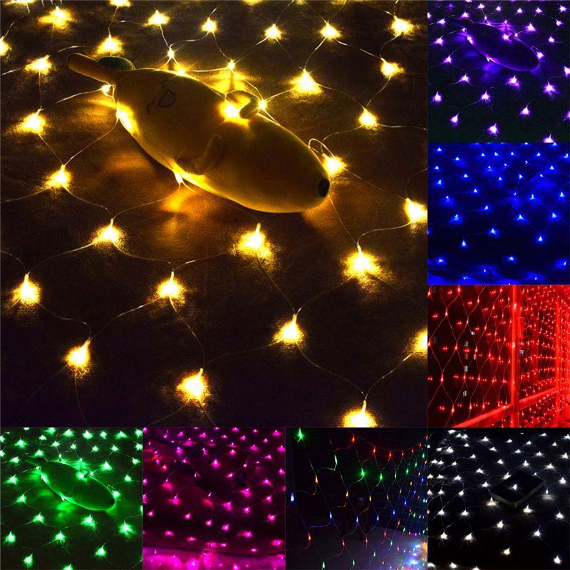 Mesh Christmas Net Fairy String Lights Xmas Party Outdoor 3m2m 200led Us Eu