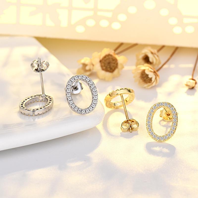 Boucles d'oreilles cercle zircon simples et compactes pour femmes, luxe léger, boucles d'oreilles style haut de gamme et cool, boucles d'oreilles polyvalentes et exquises