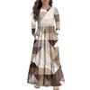 Girls' Maxi Dress Casual Holiday Dresses - Long Sleeve Dress With Pockets For 4-14Y