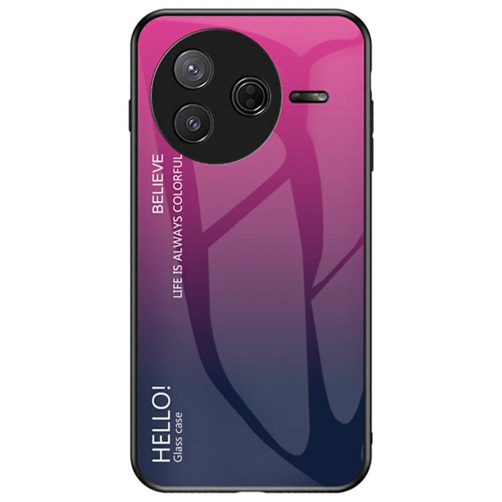 Pro Xiaomi Poco F7 Pro 5G/Redmi K80 5G Pouzdro Proti poškrábání Tvrzené sklo+PC+TPU Kryt na telefon