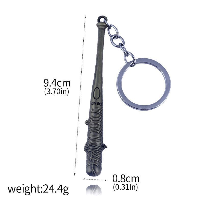 TV The Walking Dead Stick Keychain Negan's Bat LUCILLE Baseball Bat Shape Keyring For Men Women Car Bag Key Jewelry Accessories