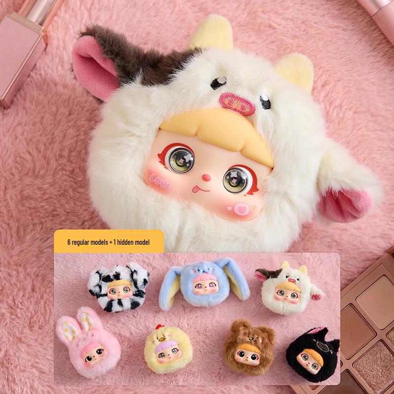 Three Little Hairs Lucky Rabbit Plush - Cute Bedroom Decoration