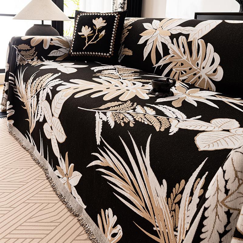 French Sofa Cover Cloth for All Seasons, Light Luxury and High-end Sofa Blanket, One-piece Sofa Cushion, Chenille Sofa Towel