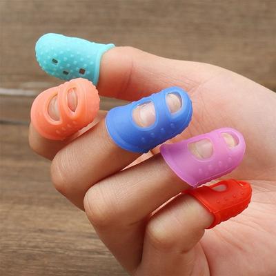 Dés à coudre multifonctionnels en Silicone, 10 pièces, ajourés, manchon de protection respirant pour les doigts, bricolage artisanat, accessoires de couture