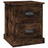 Maison Exclusive - Table de chevet chêne fumé 39x39x47,5 cm bois d'ingénierie
